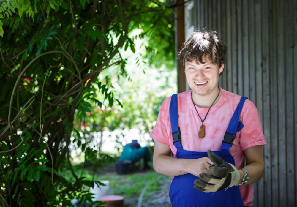 Gartenarbeit in der Kaspar Hauser Stiftung