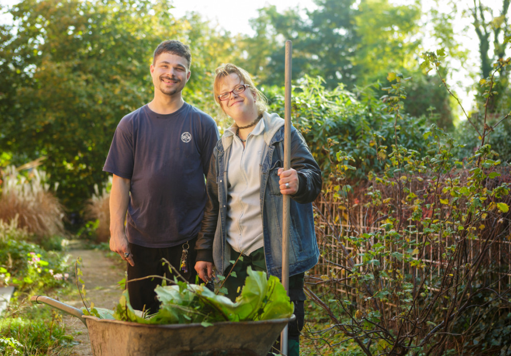 Beschäftigte der Gartenwerkstatt 