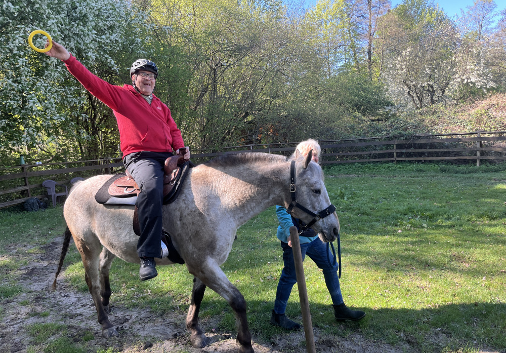 Die Gruppe BFB Natur beim Reiten